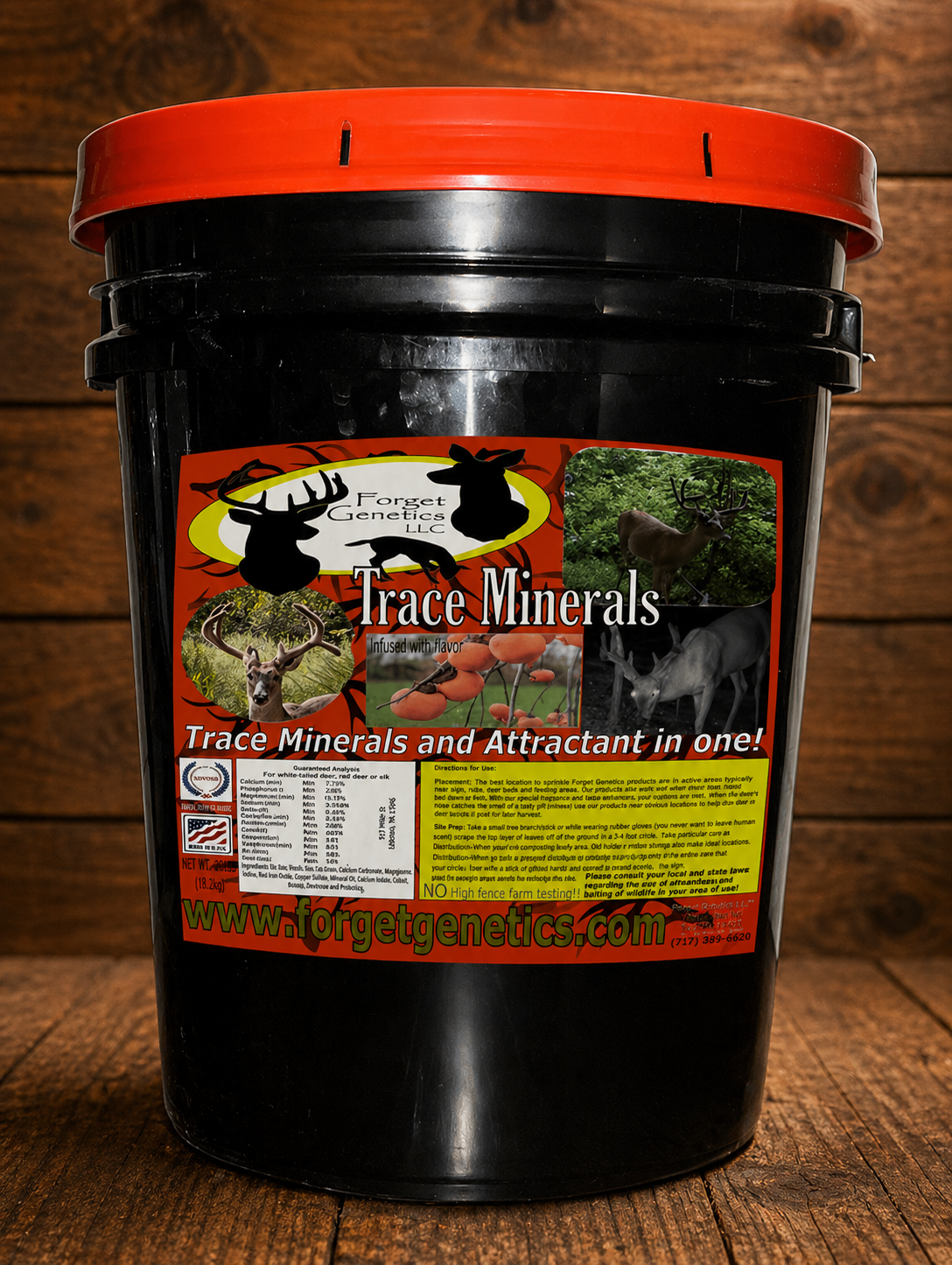 Persimmon Flavor Infused Trace Minerals Bucket  40 LB (18.1kg)