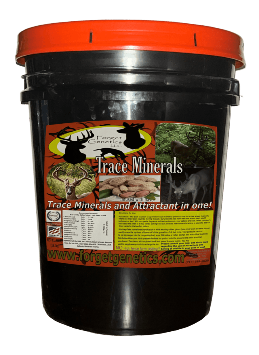 Peanut Flavor Infused Trace Minerals Bucket 40 LB (18.1kg)